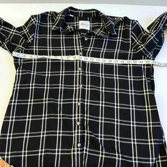 JACHS Girlfriend Soft Women’s Flannel Button Down Long Sleeve with Pockets! Sz L - Picture 7 of 8